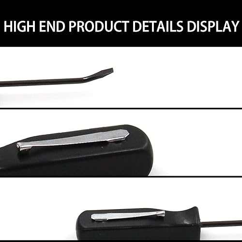 Miniatura 4 de Multifunción Mini Pocket Pry Bar con Clip de Bolsillo 4.5 "Longitud Negro Herramienta de Reparación de Coches 3 Unids