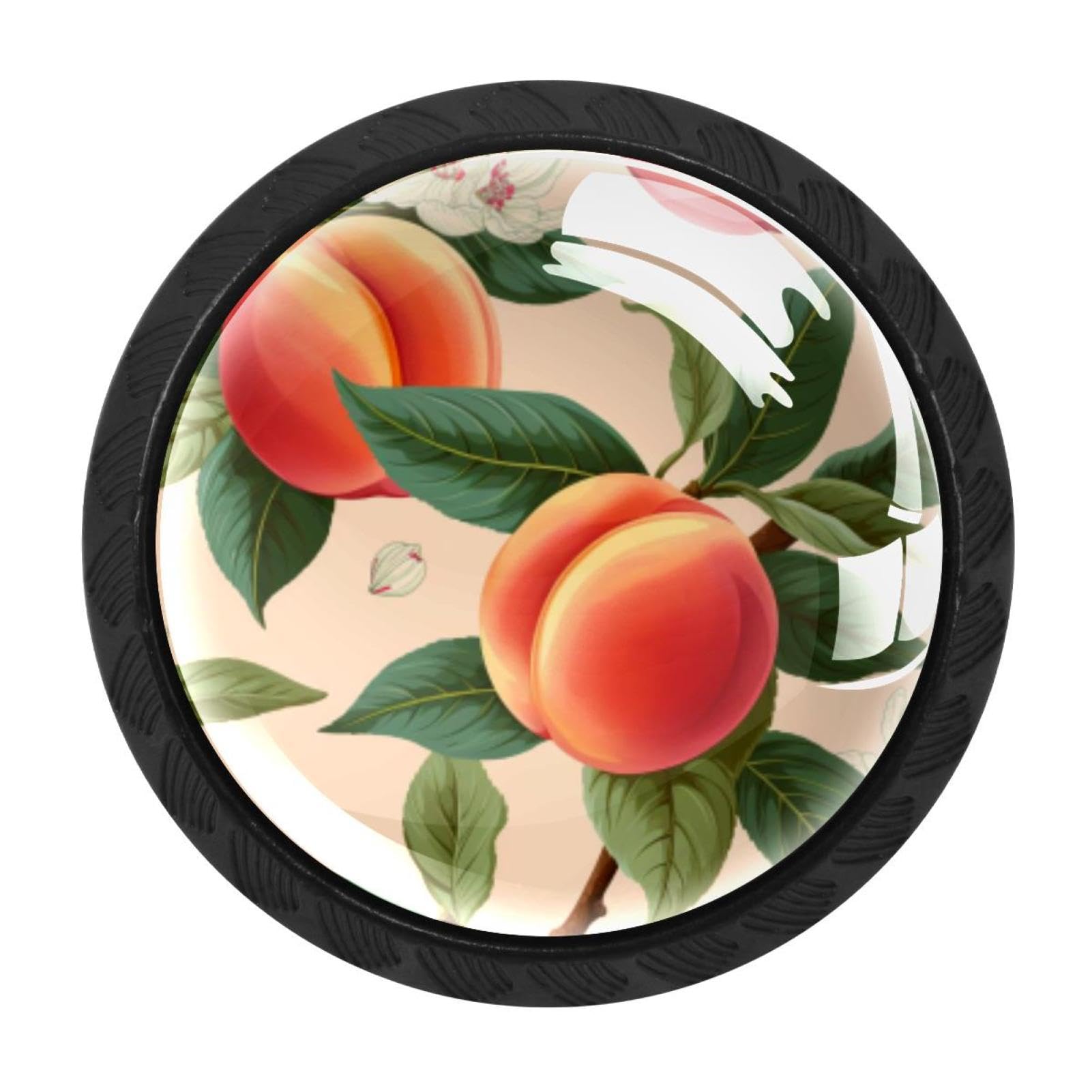 CHENZZZZ 4 Pack Peach Kitchen Cabinet Knobs Drawer Knobs Door Dresser Handles for Personalized Gifts Great for Any Occasion