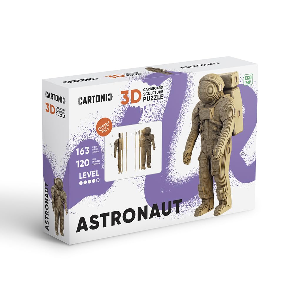 Astronauta Puzzle 3D de Cartón – Maqueta para Montar