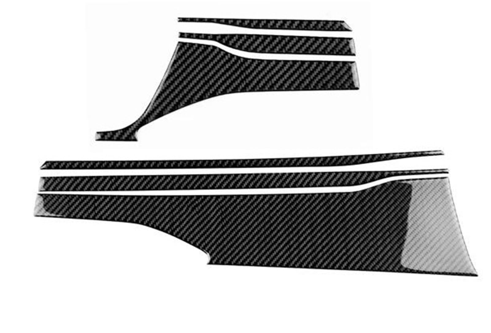 Real Soft Carbon Fiber Sticker for Subaru for WRX STI 2022 2023 Dashboard Decor Panel Trim RHD LHD Interior Decal Trim(RHD Black)