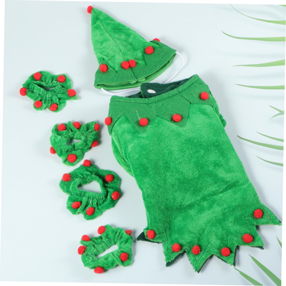 HMJGDHX 2 Set Costume da Animale Domestico di Natale Animale Domestico Mantello Natalizio Accessori per Cuccioli di Cane Costume Cosplay Vestiti da Festa Panno per Cani Abiti da Festa Design Adorabile