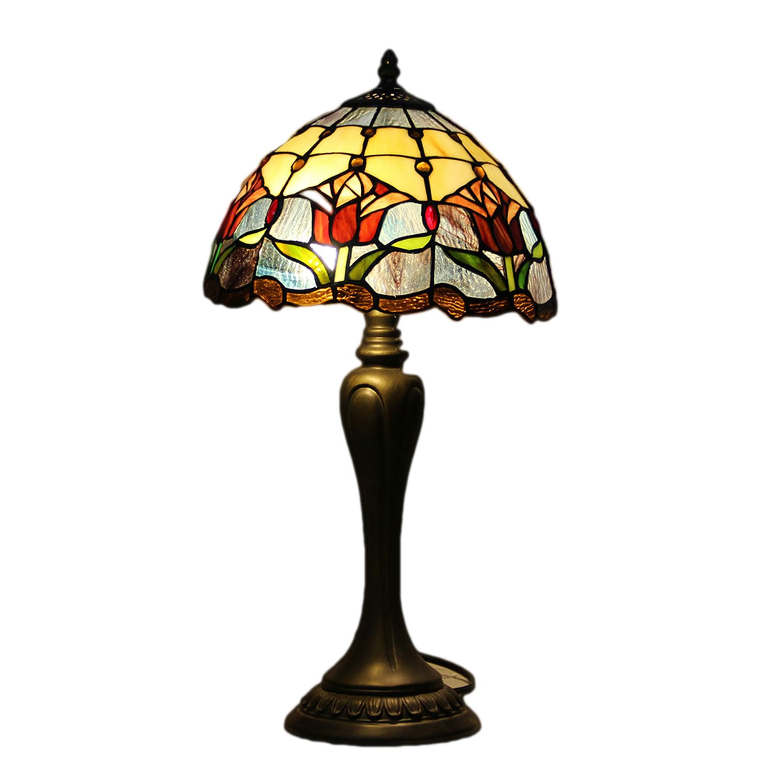 Lampada da Tavolo in Vetro LED Creativo Arte retrò Illuminazione da scrivania Decorazione Veloce per la casa Soggiorno Camera da Letto Comodino Caldo Come Sempre