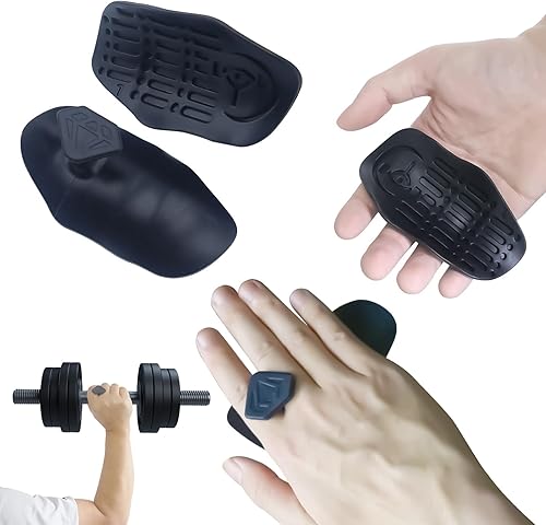 Paquete de 2 guantes antideslizantes para levantamiento de pesas, agarre de entrenamiento para hombres y mujeres, protección cruzada de la palma de