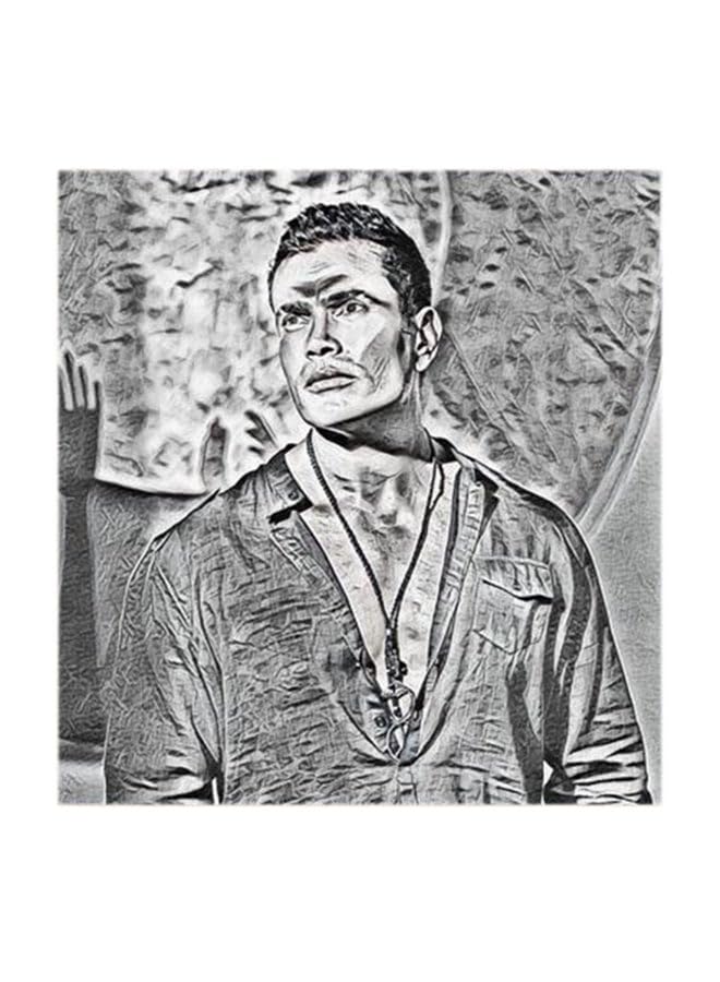 RYNRYN Amr Diab Mdf Wall Art Multicolour 30X30Centimeter RYART0136