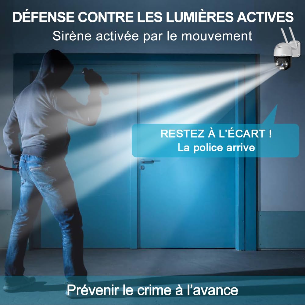GENBOLT 2K 3G/4G LTE Caméra Surveillance Extérieure Carte Sim, 24/7 Enregistrement Camera sans WiFi à Brancher Fillare PoE Vidéosurveillance Cellulaire, Détection Humaine Nocturne Couleur Suivi Auto