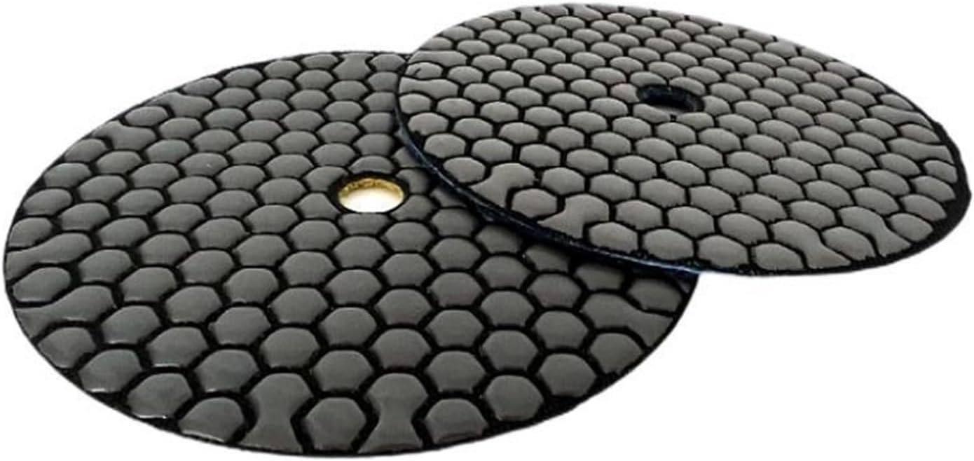 7pcs/Set 5 Inch Diamond Dry Polishing Disc Sharp Flexible 125mm Polishing Pads for Granite Marble Stone Concrete Sanding Disc (Size : 3, Color : 7 PCS_5 INCHES)