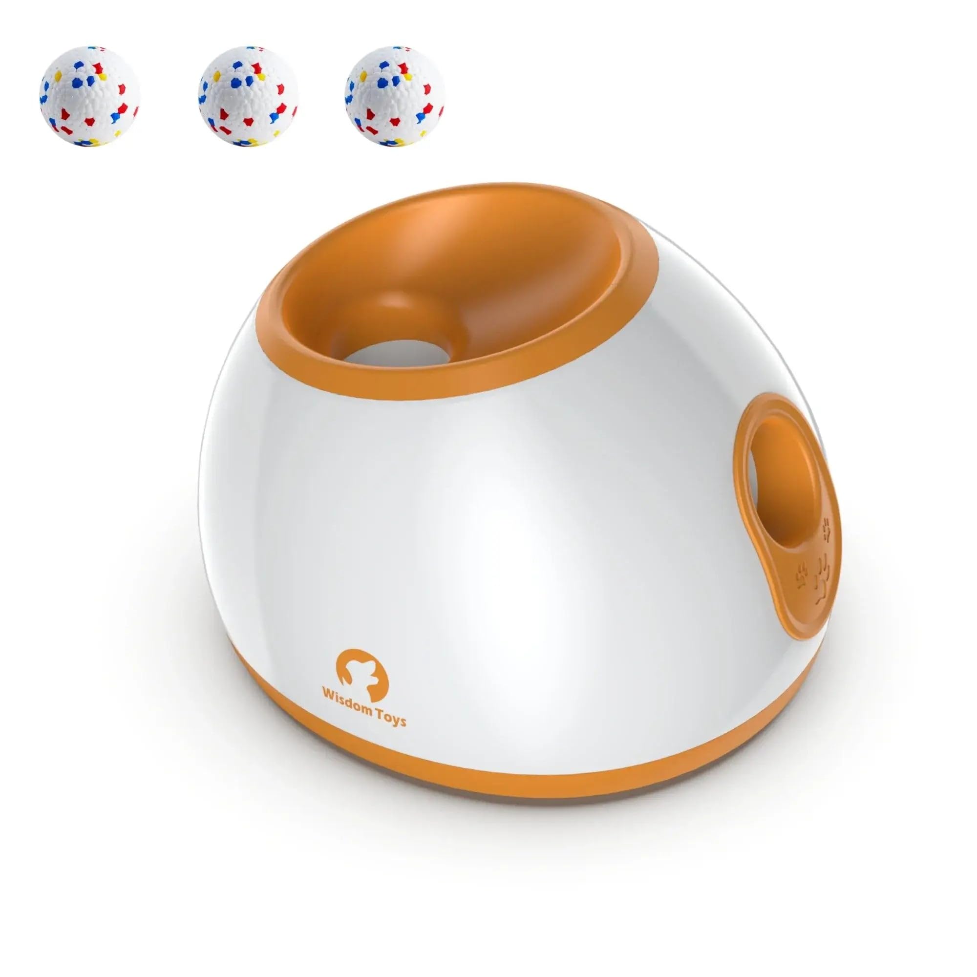 Dispensador y lanzador automático de bolas para perros, juguete divertido y estimulante para perros, color azul