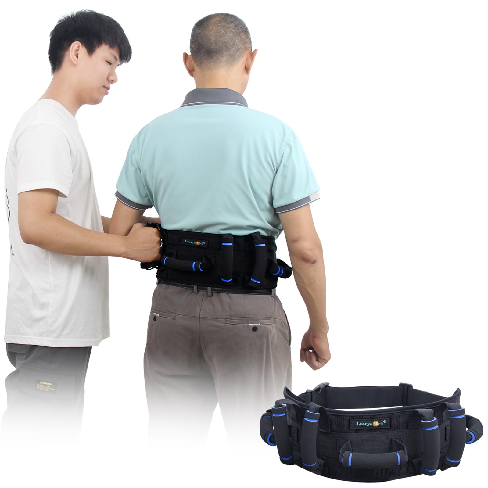 Buy Gait Belt for Seniors Transfer Gate Belts with 7 Handles for