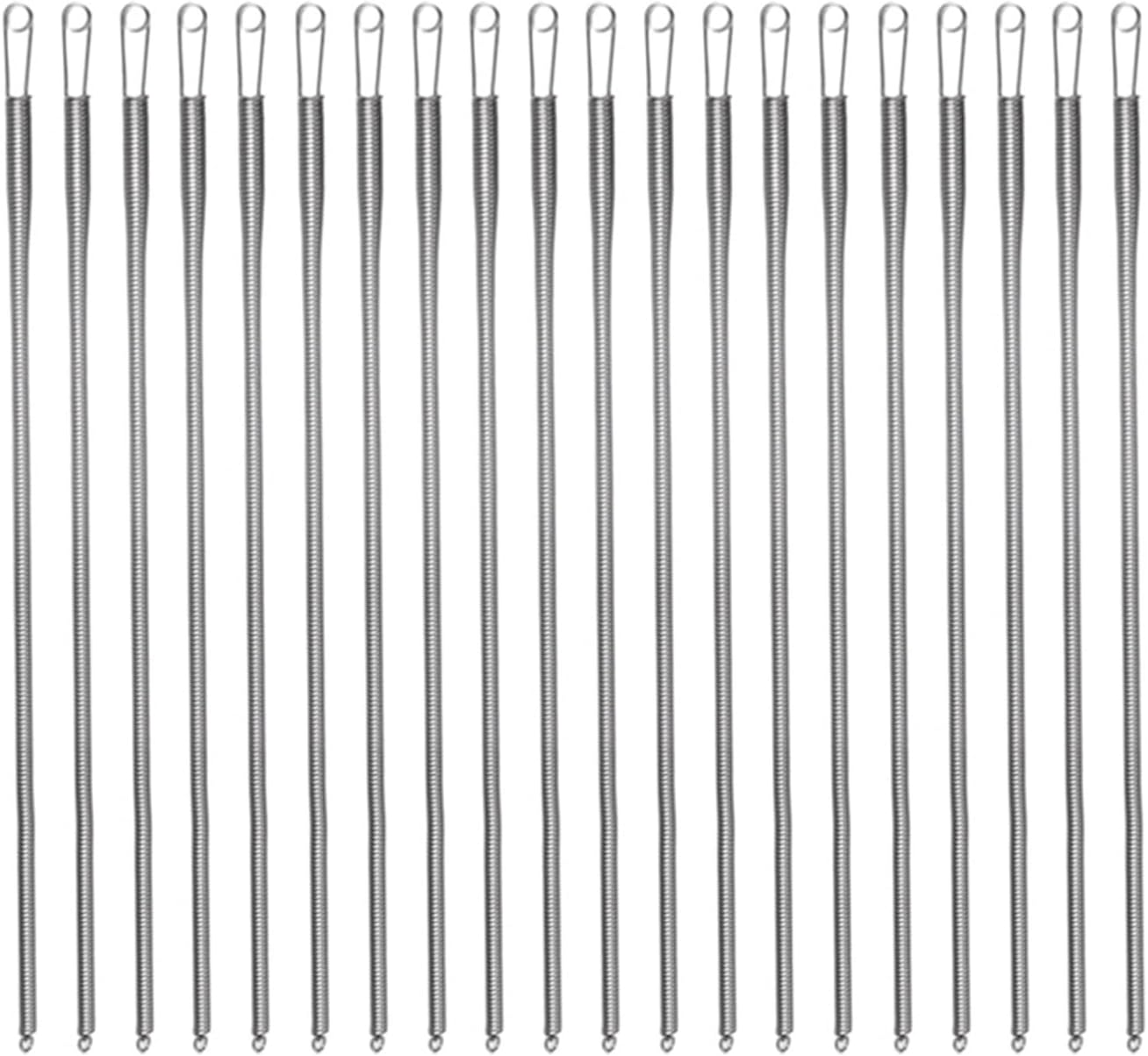 Drawstring Cord with Spring Threader Tool 20pcs Bendable Spring Drawstring Threader Clip Multipurpose Rope Pulling Tool