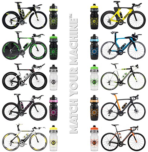 NGN Sport - High Performance Bicycle | Bike Water Bottle for Triathlon, MTB, and Road Cycling - 24 oz (2-Pack) (Fluoro Plasma Pink/ Black (2-Pack)) - Thumbnail 4