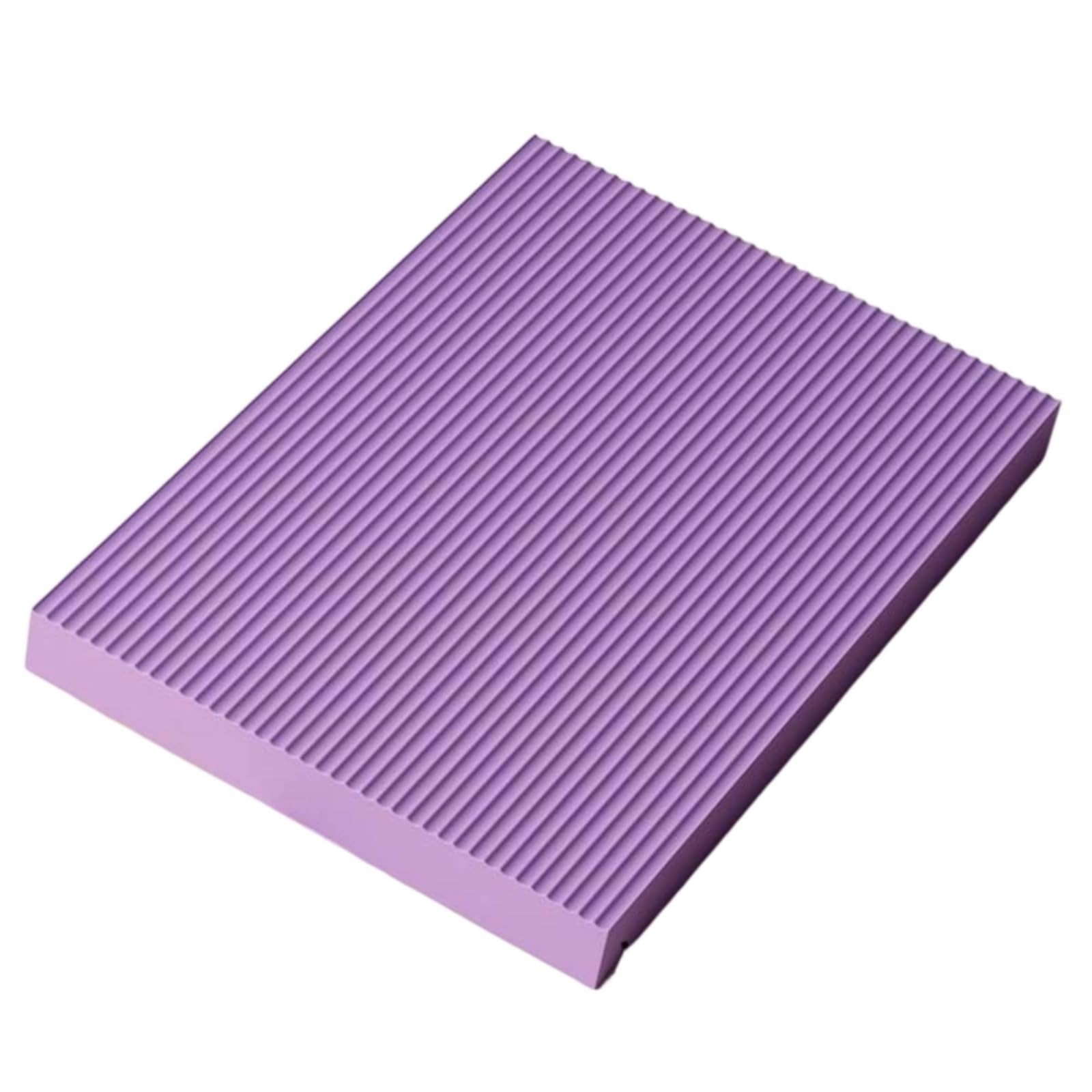 Balancekissen Geruchlos aus Schaumstoff Koordinationsmatte mit Struktur für Fitnesstraining, Array, Lila, 50 40 4