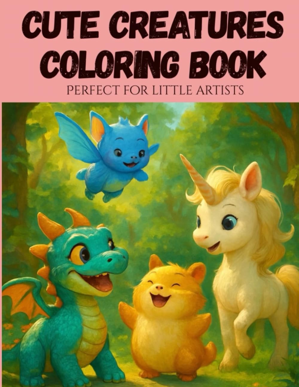 Cute creatures coloring book perfect for little artists (Creature world)