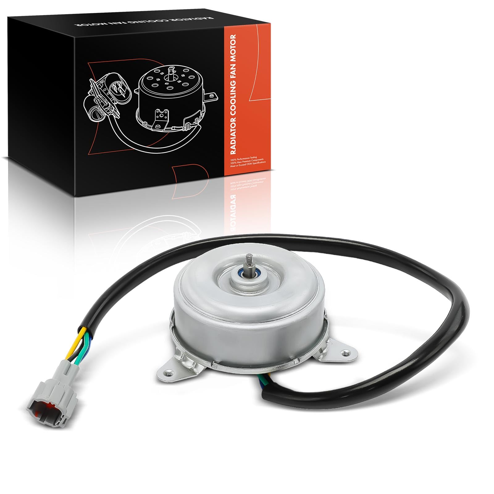 Frankberg Lüfter Kühlerlüfter Elektromotor 4-Polig Links oder Rechts Kompatibel mit G Stufenheck 3.5L 350 Z Coupe Z33 3.5L 350 Z Roadster Z33 3.5L Replace# 21487CD00A