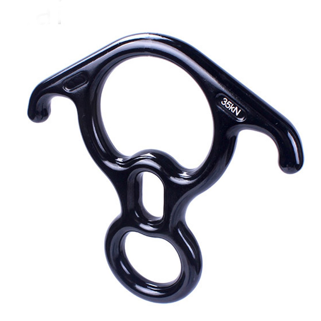 35KN Terminal Rescue Figura 8 Discendente con Bent-ear Rappelling Gear Dispositivo di Belaying Per Outdoor Rock Climbing Aerial Silks Yoga Swings Hammock