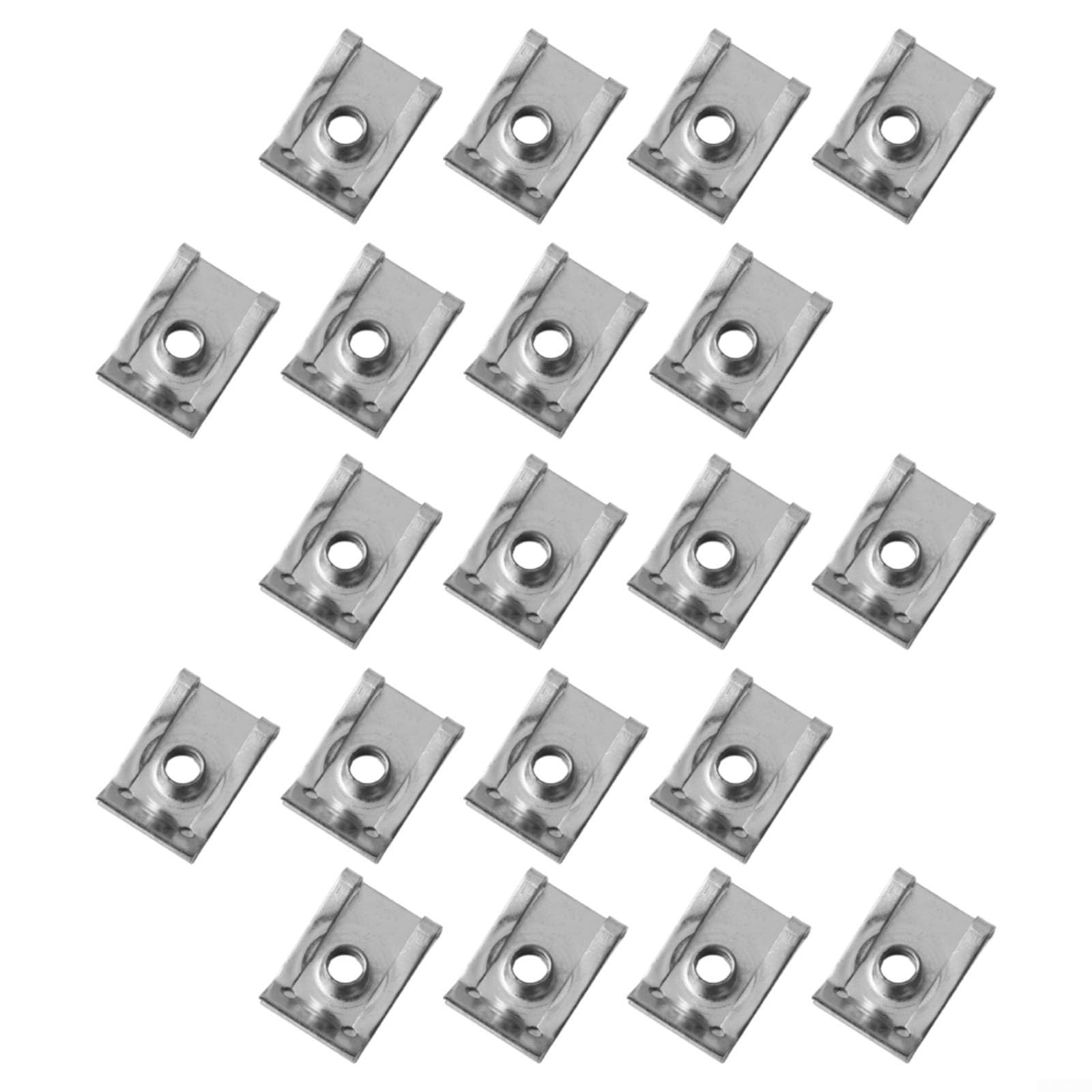 Dadi a U zincati per giunzione pannelli, M5/M6/M8, con elevata forza di serraggio, compatibili con veicoli a motore, elettrodomestici, set da 20 pezzi -M4) (M5)