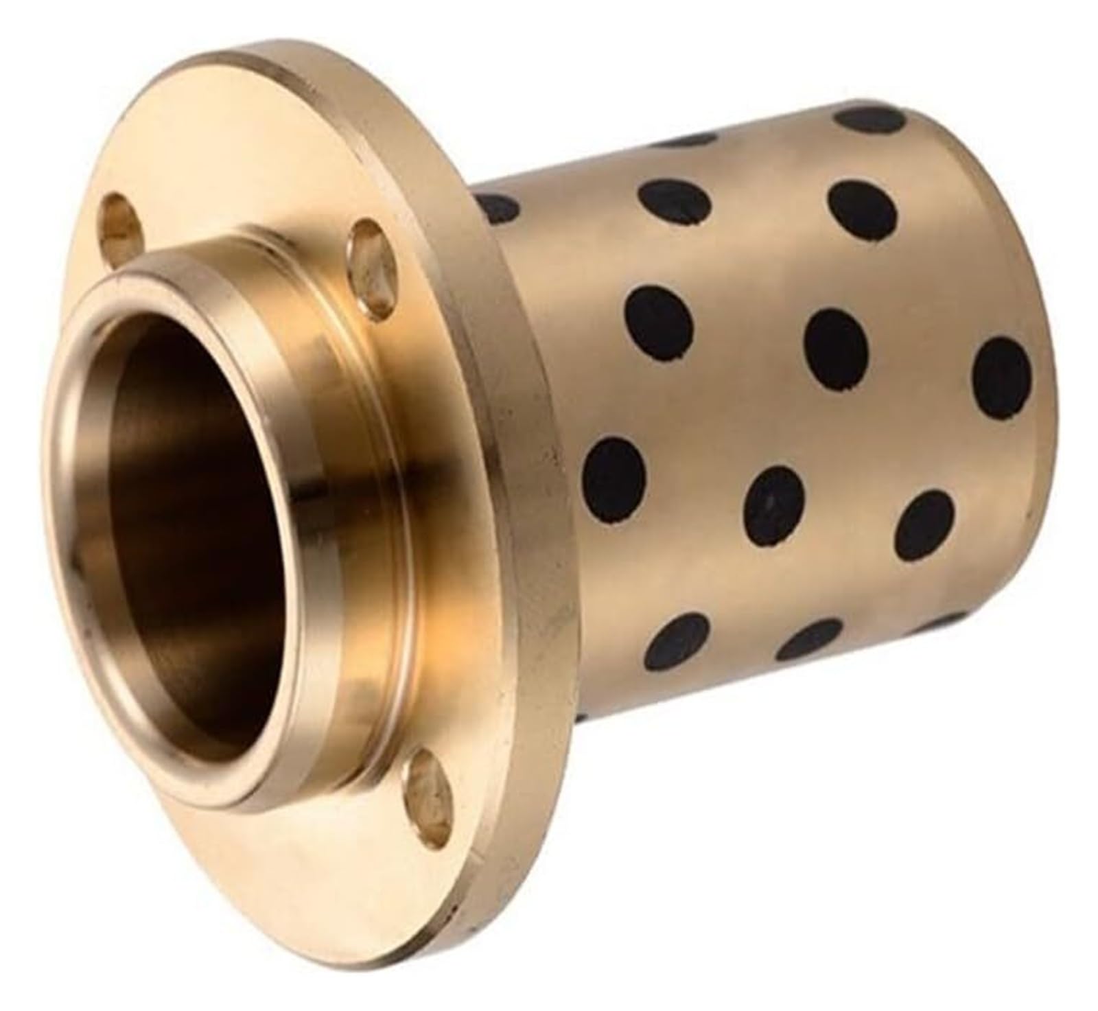 Brass Impregnated Graphite Oilless Flanged Bushing Multiple Sizes(16x22x30-40x5)