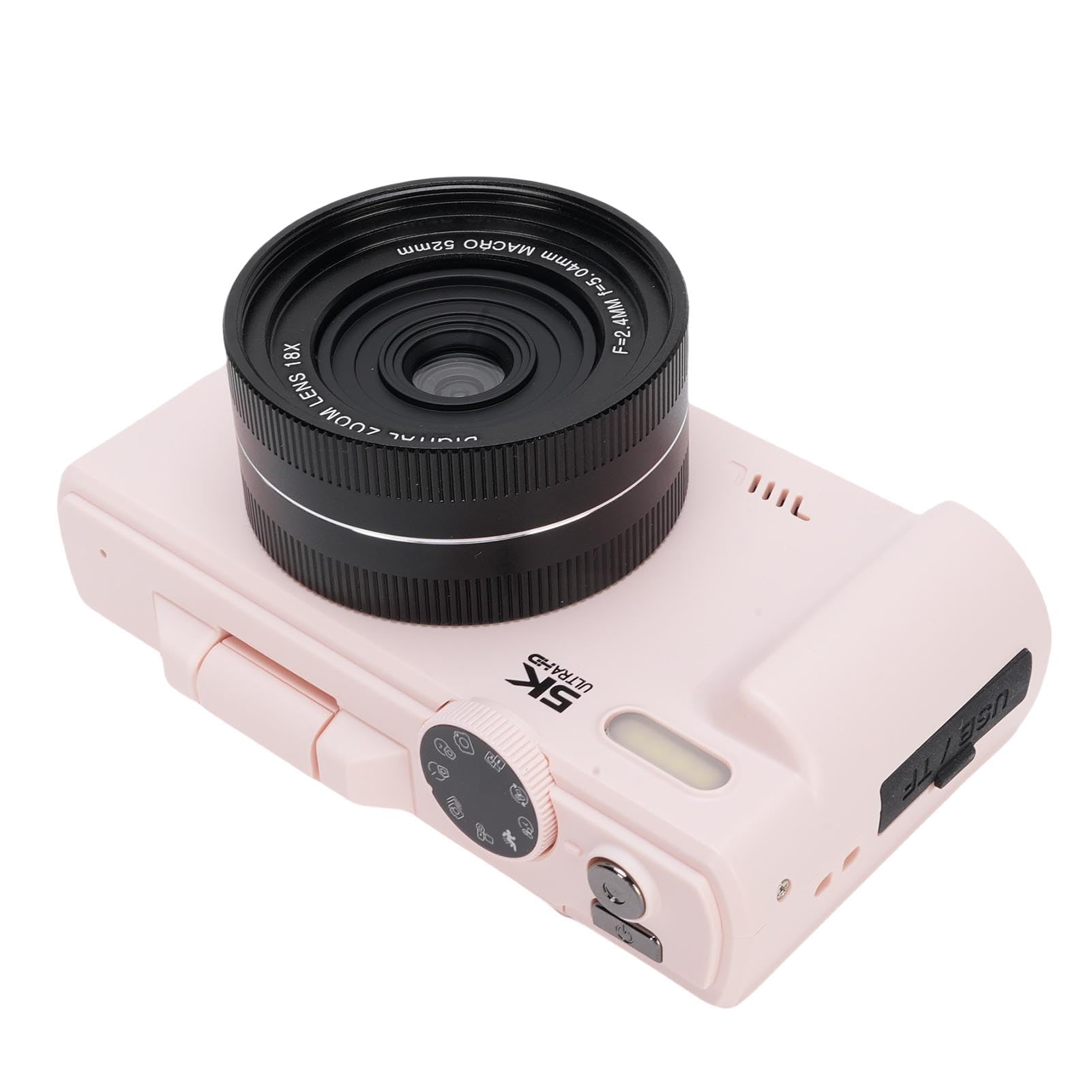 Amazon | VBESTLIFE 写真用5Kデジタルカメラ,18Xズーム付きWiFi 75MPヴ