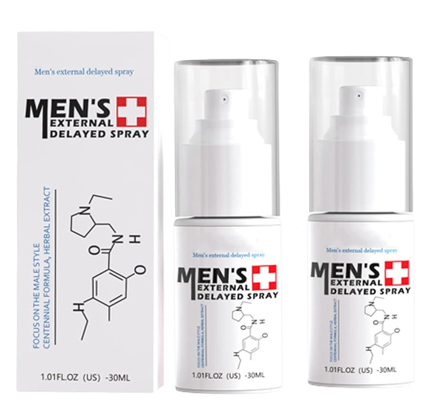 Men's Long Lasting Delay Stronger Spray - Men's External Delayed Spray - Men's Delayed Spray - Improve The Quality of Love (2pcs)