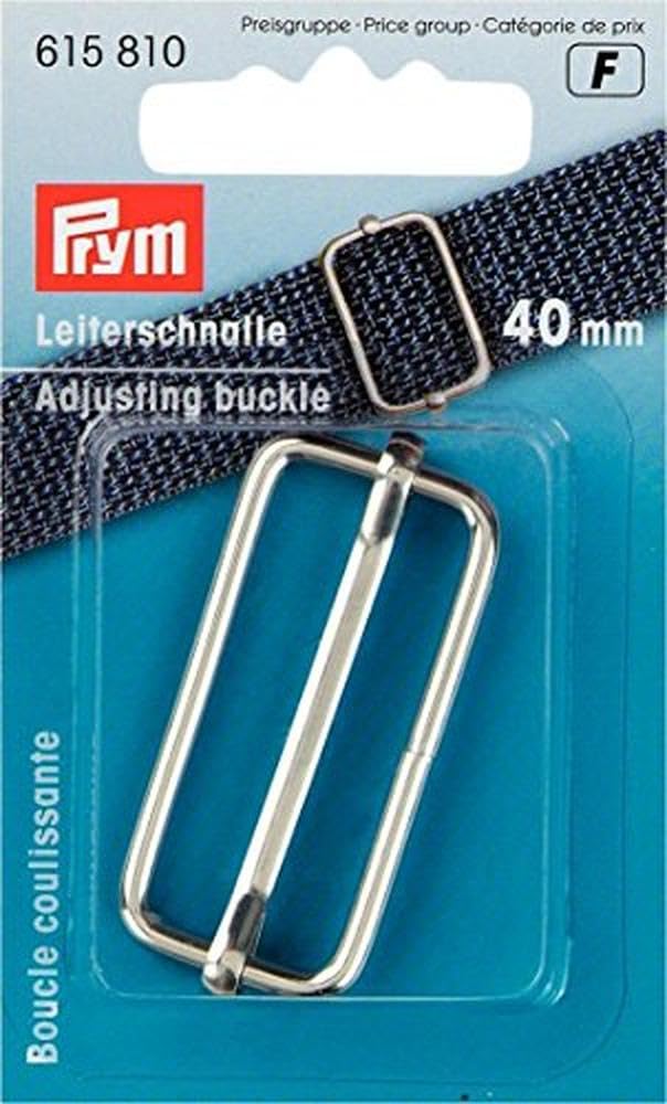 Prym - Adjusting Steel Silver (40mm) Buckle - 1 Unit