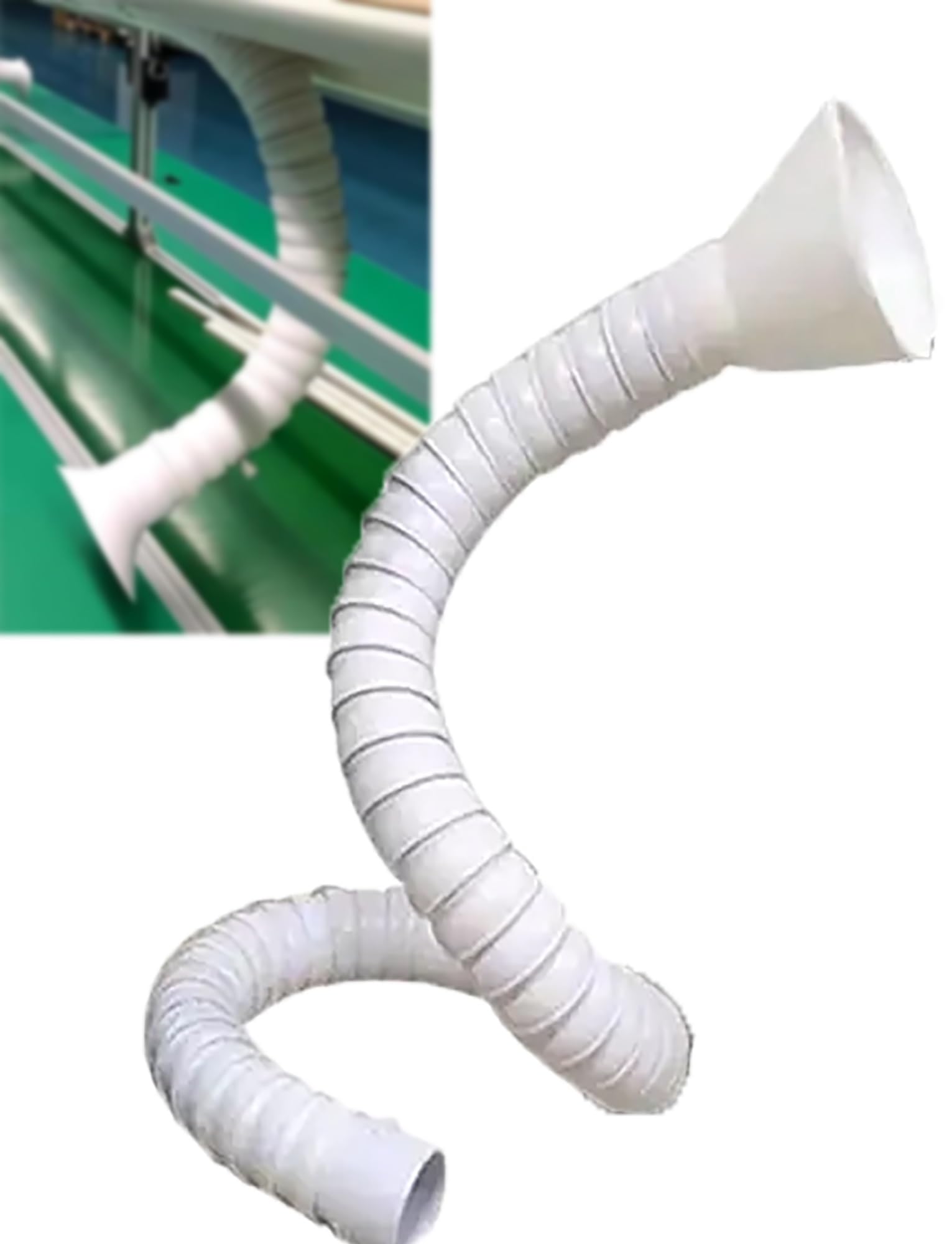 Tuyau d'extraction d'air flexible et orientable de 120 cm pour capter les fumées de soudage