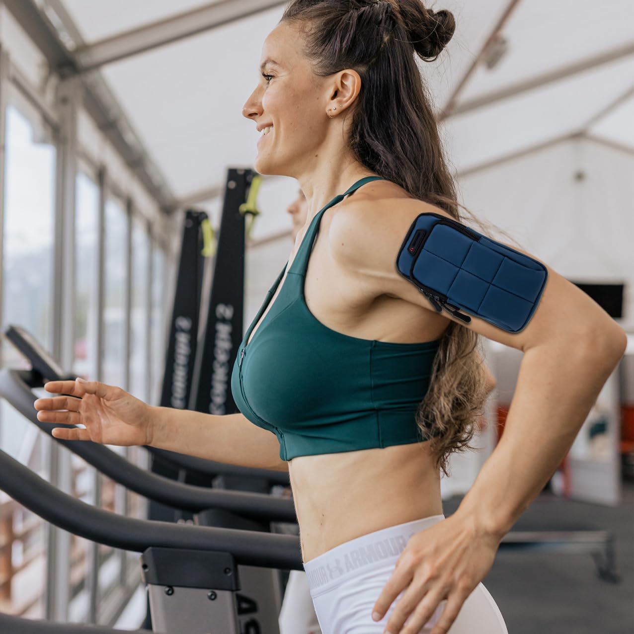 Uonlytech 3pezzi Borsa Porta Smartphone Da Braccio Leggera e Traspirante Per Running Accessorio Pratico Per Esercizi All Aperto Compatibile Con Tutti Cellulari