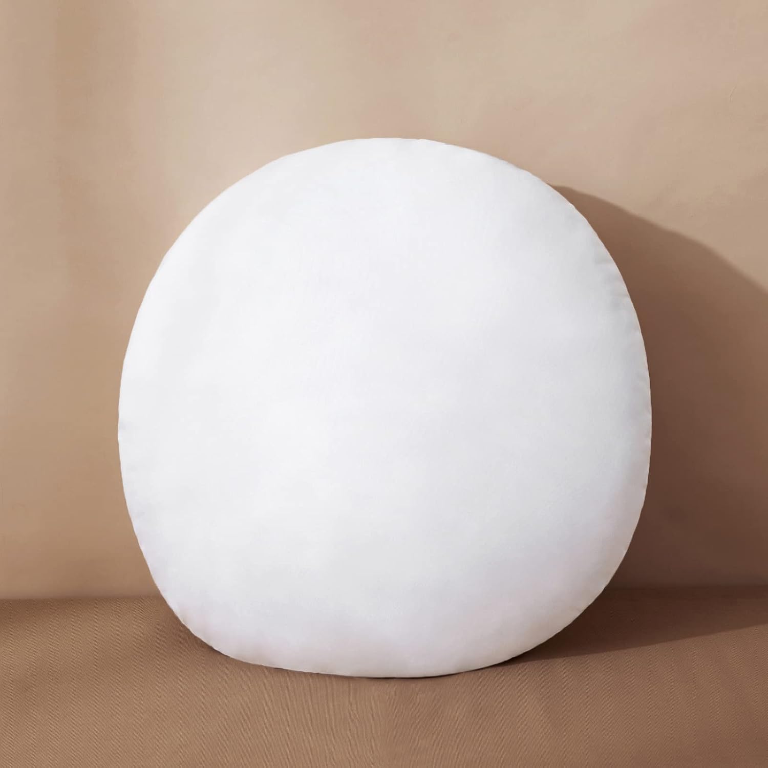 MIULEE 18 Inch Round Throw Pillows Pillow Insert Form Stuffer Sham for Decorative Cushion Bed Couch Sofa Gift Wedding 1 18x18 Inch (Pack of 1)