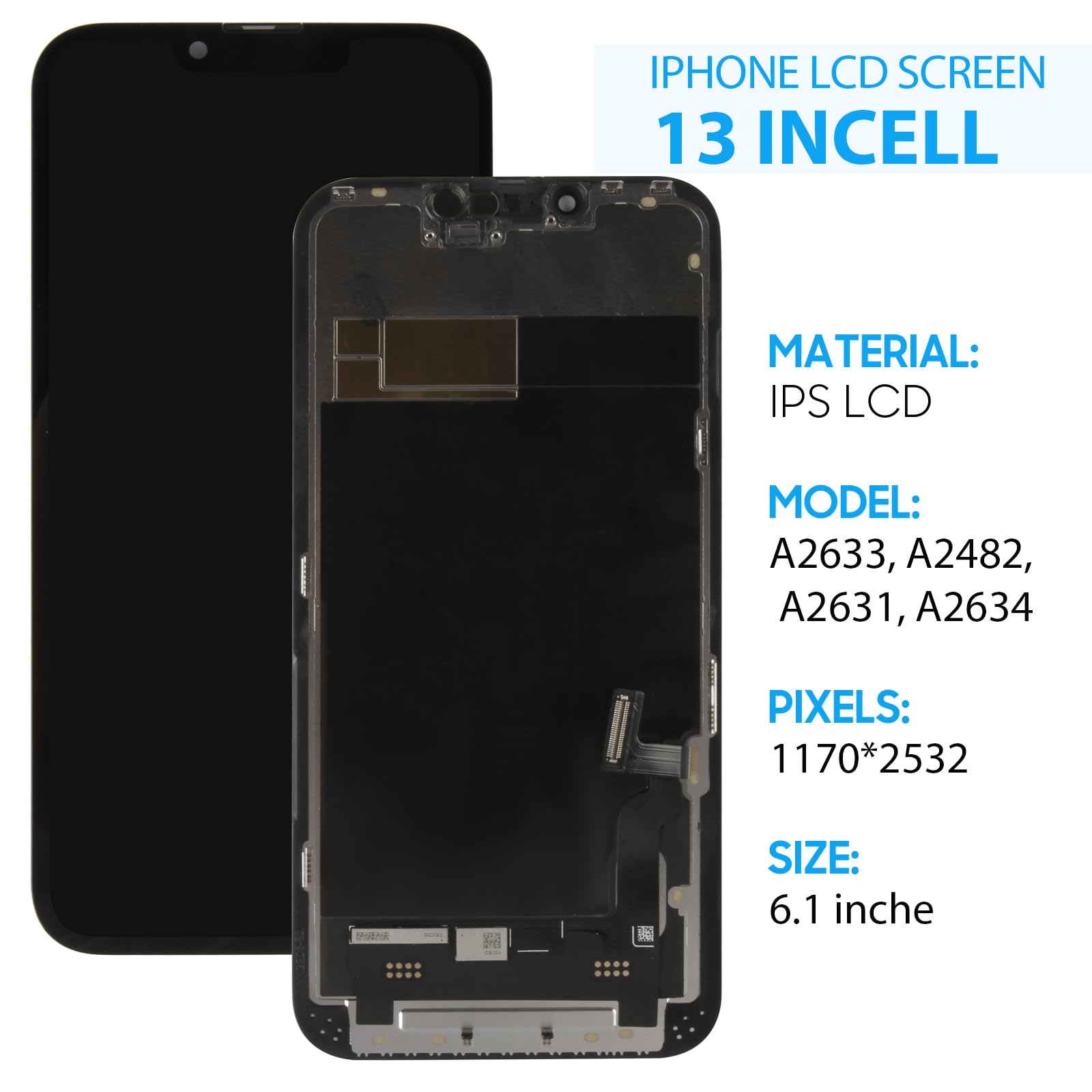 Amazon.co.jp: 液晶パネル 修理用 For iPhone 13 TFT 画面交換