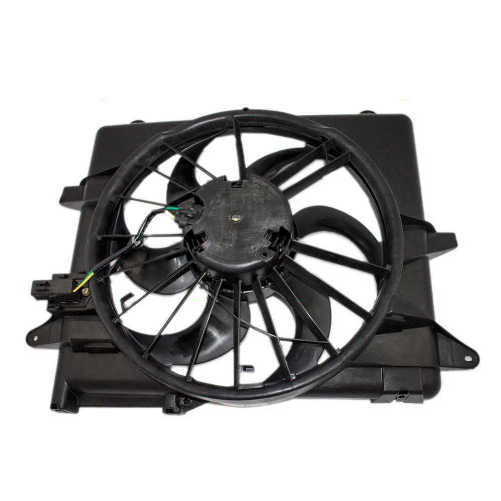 Brock Replacement Cooling Fan Motor Assembly Compatible with Mustang DR3Z 8C607 B