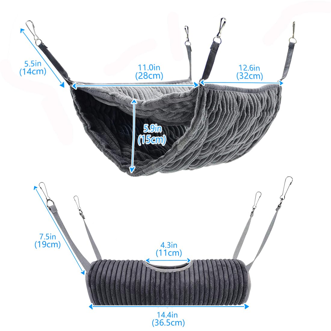 Tunnel In Pile Per Animali Domestici - Per Furetti, Criceti E Porcellini D'India, Lavabile