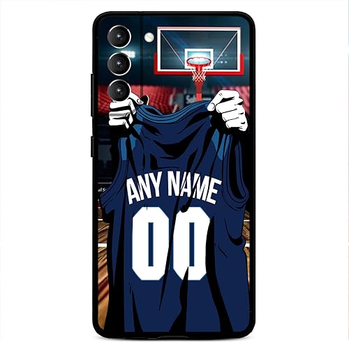 Miniatura 8 de Nombre y número personalizados  Camiseta de baloncesto Miami  Funda de silicona líquida para Samsung Galaxy S22 S23 S21+ S20 Ultre S21 FE S10 S8 S9