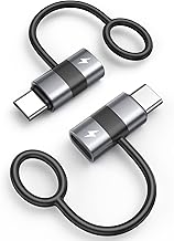 Lightning Type C Converter, Set of 2, 60W, 3A, Fast Charging, Lightning to USB-C Converter Adapter, 480 Mbps High Speed Data Transfer (Only for Smartphone and PC Transfer, No Earphones), Typec