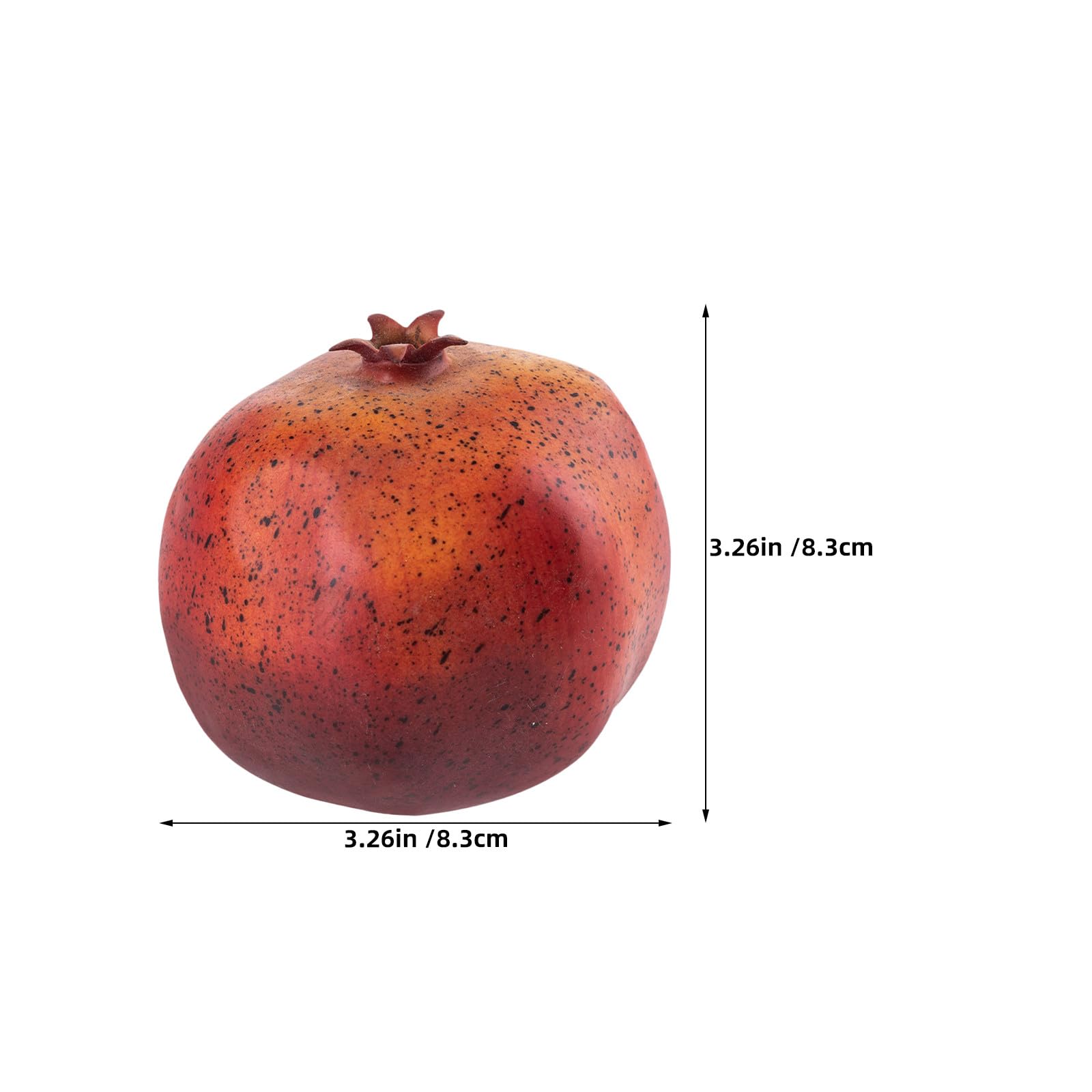 Ipetboom Frutti Artificiali Decorativi 6 Pezzi Melograni Rossi in Schiuma Pesata Design Realistico per Fotografia Alimentare e Spazi Eventi Facile da Posizionare