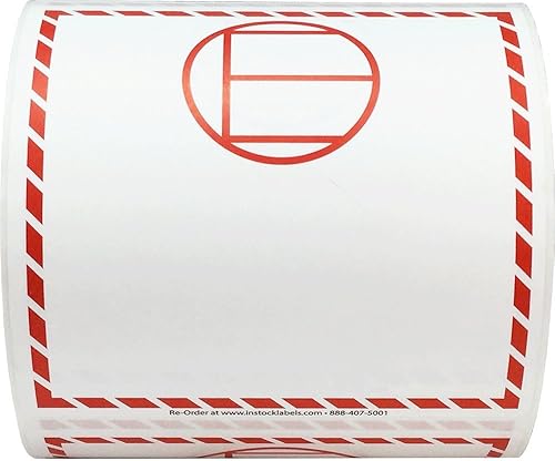 Etiquetas de mercancías peligrosas en cantidades exceptuadas 4.125 pulgadas cuadradas 500 adhesivos totales