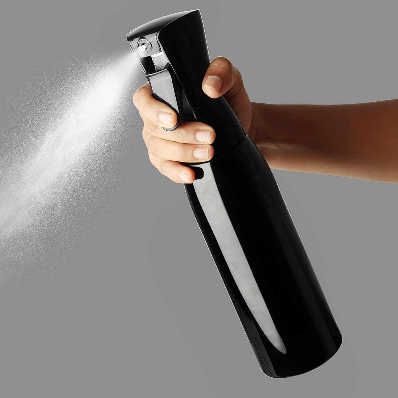Continuous Mist Spray Bottle 300ml for Hair Styling, Refillable Fine Mist Water Spray Bottle, Leakproof Salon Barber Spray Bottle for Curly Hair, Plants, Cleaning & Home Use (Pack of 1)-image-18