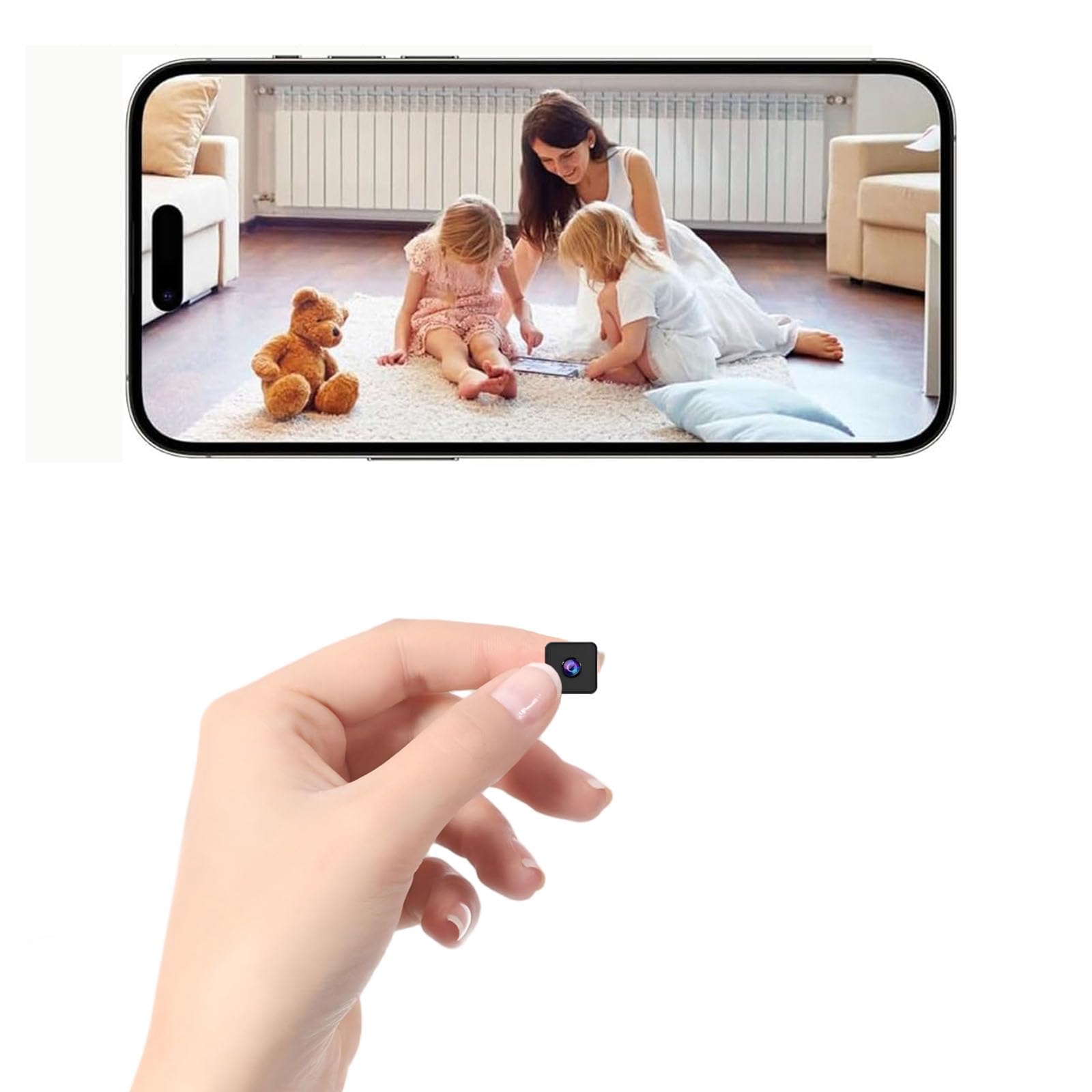 Photo 1 of [ MISSING CAMERA INSTRUCTIONS] Small Spy Wireless Camera Wifi Security Camera Mini Home Indoor Outdoor Camera, Portable Smart House Dog Pet Camera Tiny Nanny Cam Office Cameras,128 Wide Angle Night Vision Motion Detection Cams