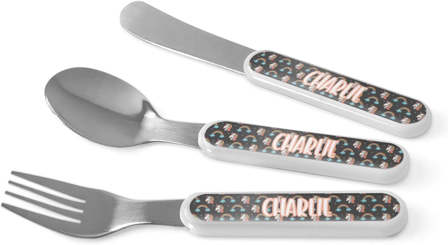 Personalized Unicorns Kid's Flatware