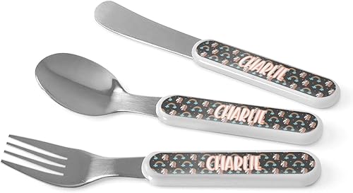 Cubertería personalizada para niños de unicornios