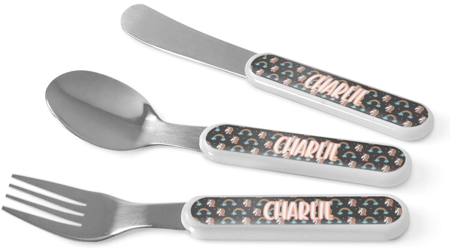 Personalized Unicorns Kid's Flatware