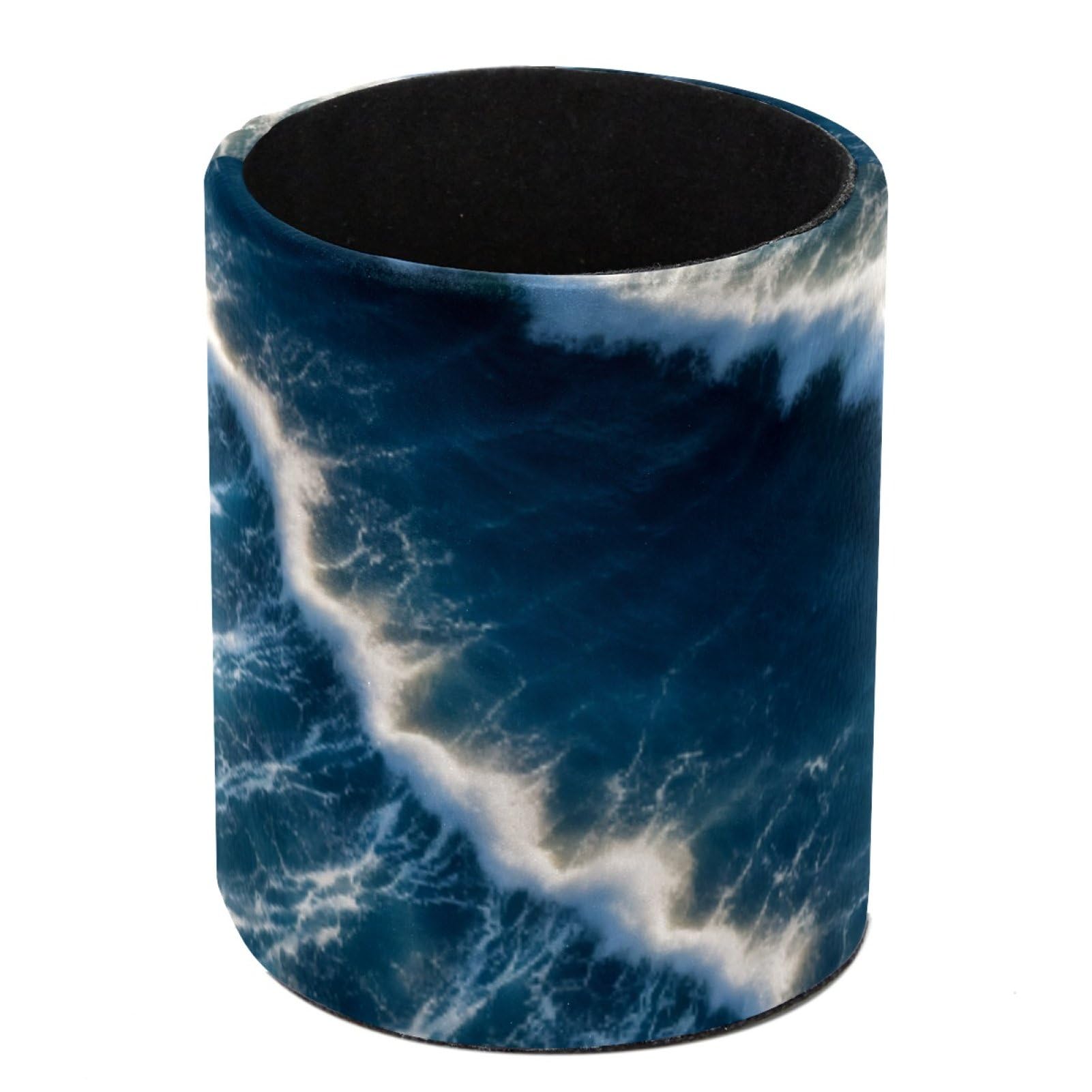 FWJZDSP Ocean Wave Pencil Cup Pen Organizer Makeup Brush Holder for Office Home Countertop Desk Accessory Storage