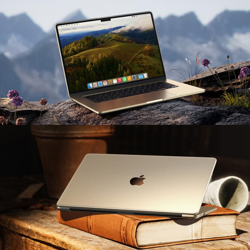 Image of Soonjet for MacBook Air 13 Inch Case M5-M2 2026-2022, Hard Shell Cover