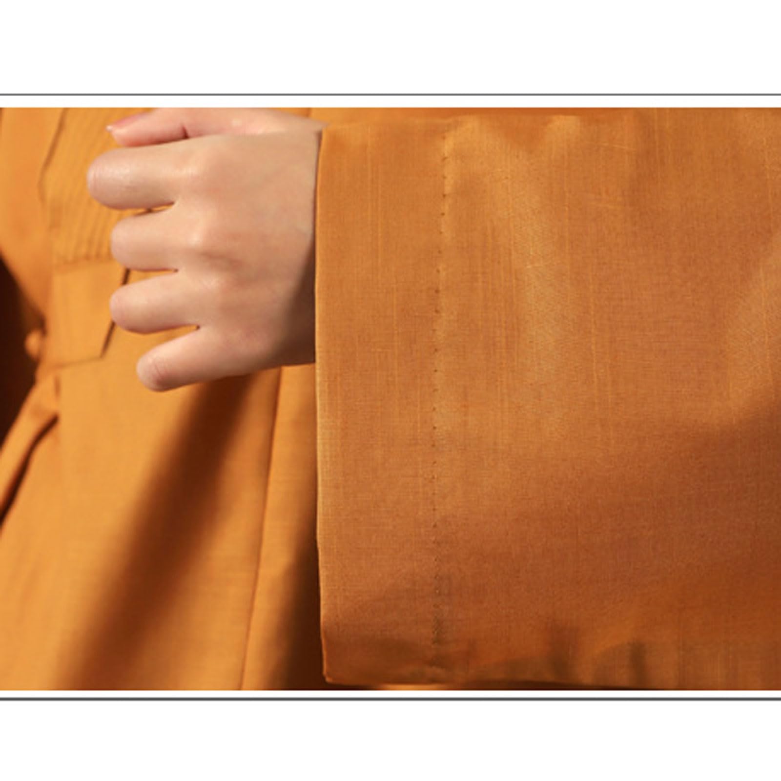 Abito da Monaco Buddhista Completo - Uniforme da Meditazione Shaolin per Kung Fu,Vesti del Monaco in Tessuto Traspirante per Adulti,Set Zen per Tutte Le Stagioni,Ideale per Pratica a Casa