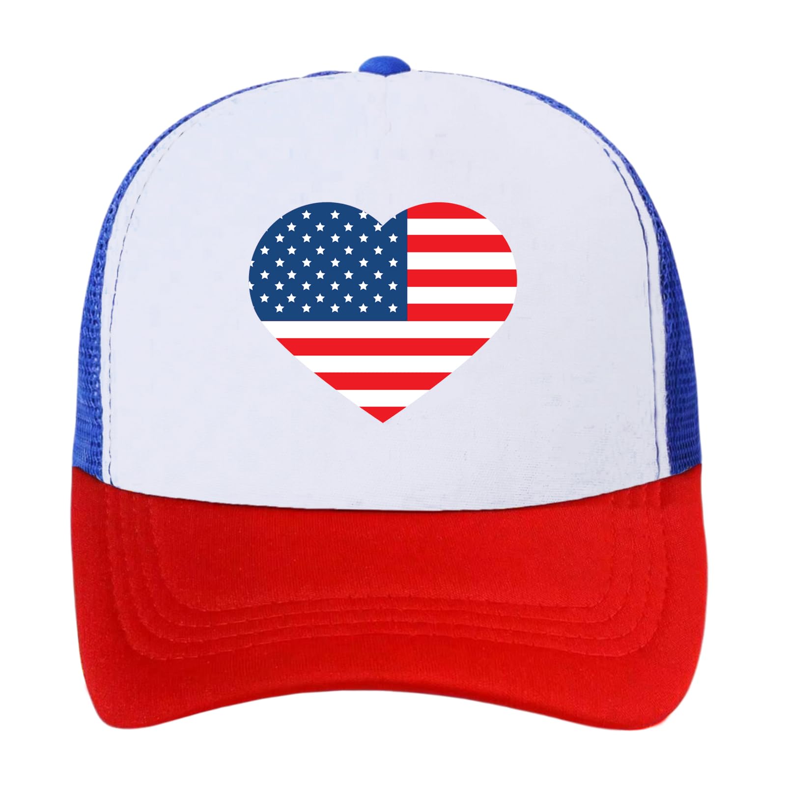 Danumei American Flag Trucker Hat USA Snapback Hat 4th of July Patriotic Hats for Men Women