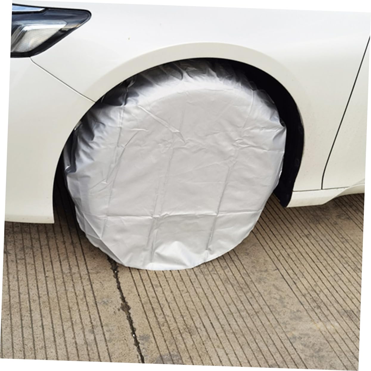 4piezas Fundas Protectoras para Neumáticos De Autocaravana De Material para Cubrir Ruedas De Remolque y Neumáticos De Camión Protege contra Daños y Diario