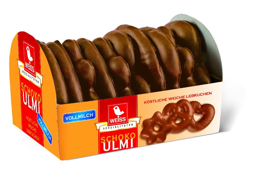 Schoko Ulmi Herzen-Sterne-Brezeln VM 150g