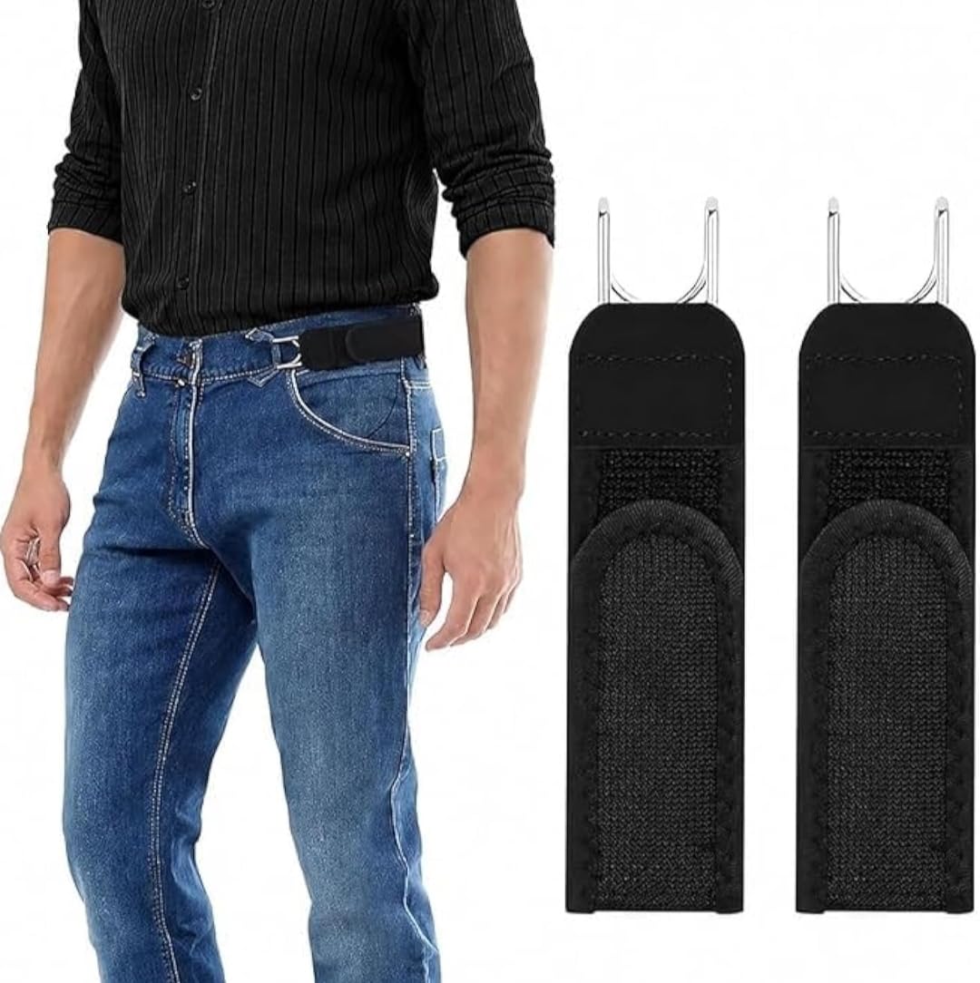 Buckleless Belt Hook Tactical Metal Hook Elastic Belt Unisex Buckle-Less Invisible Waist Belts for Work & Edc-picture-45