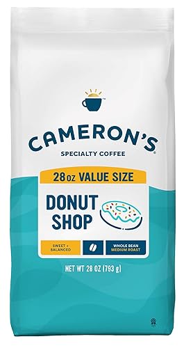 Cameron's Coffee - Café tostado de grano entero, sabor Donut Shop, 799 gramos (28 onzas)