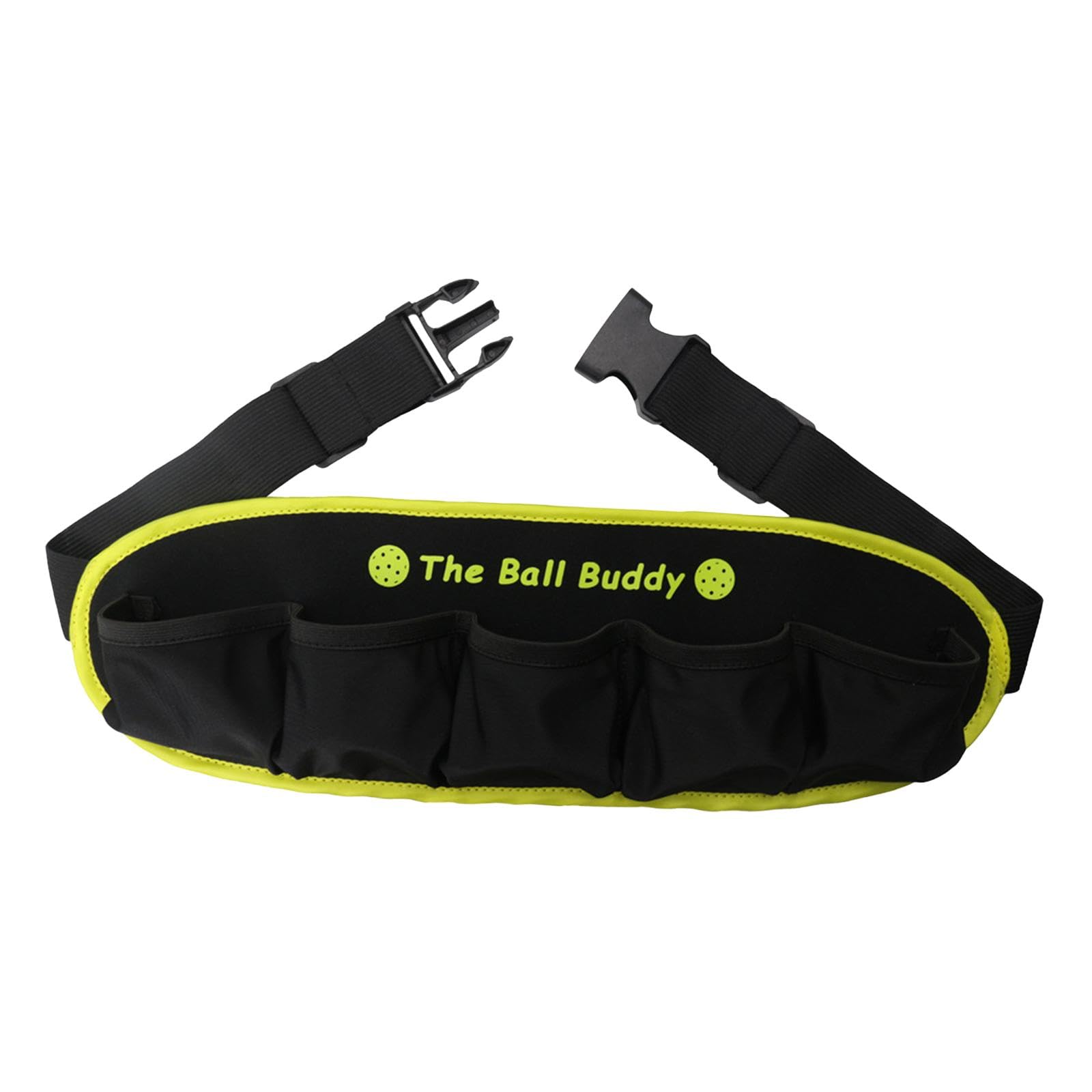 kowaku Tennis Ball Holder, Pickleball Tennis Balls Holding Accessory for Women Men, Waist Hip Bag Pouch Sack, Pickleball Bag, Black