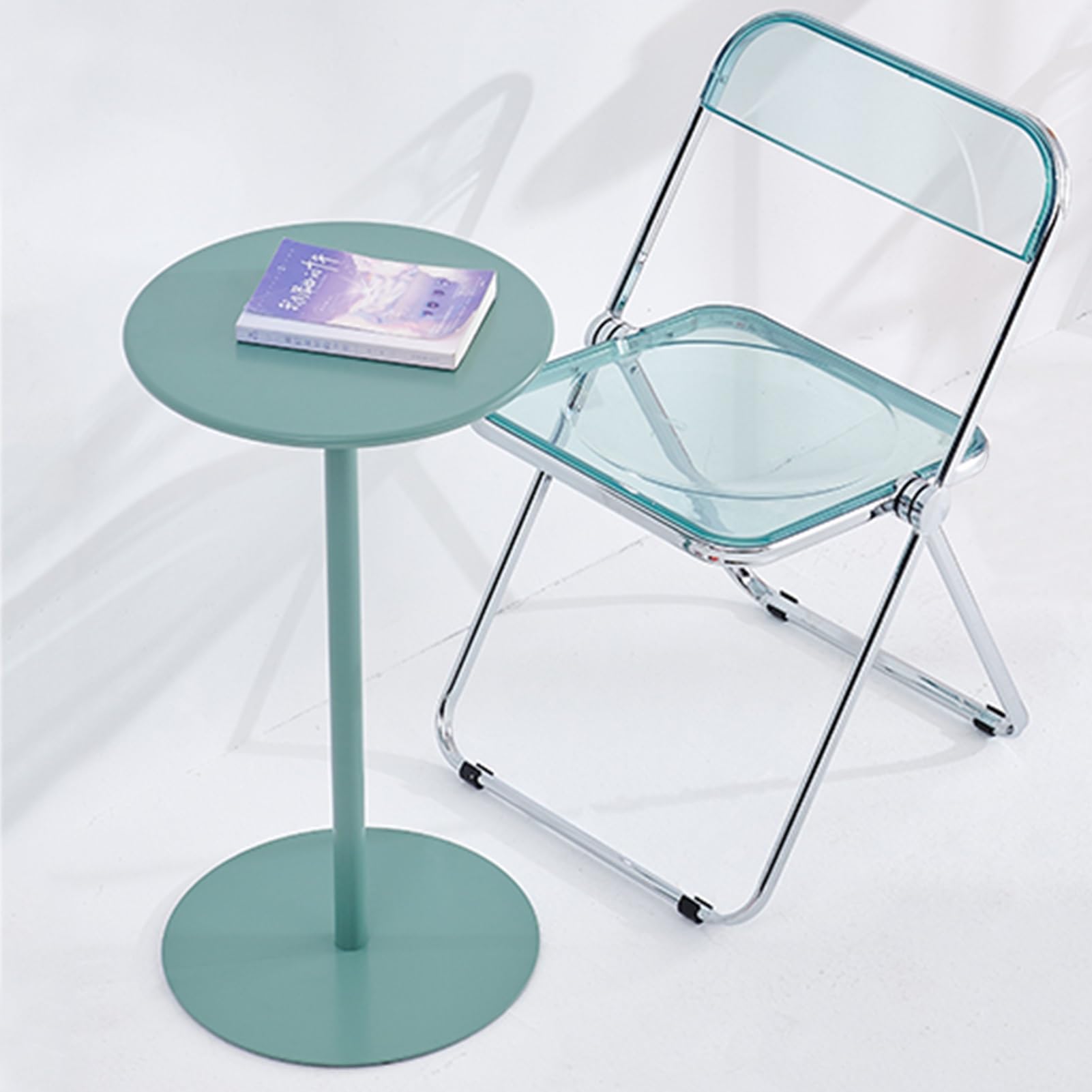 Amazon.co.jp: ラウンドトップメタルアイアンバーテーブル、強力な