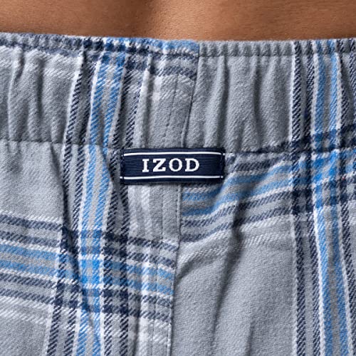 IZOD mens Heather Flannel Sleep Pant4