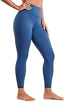 Vista 21 de CRZ YOGA Leggings de entrenamiento para mujer con sensación de desnudez cepillada de 25 pulgadas, pantalones de yoga de compresión de cintura alta